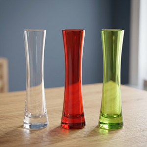 EL BPA Free <b>Clear</b> Acrylic Modern Floor Tall Round Wedding Flower <b>Vase</b> Size S Model VA-001 - Product Image 3