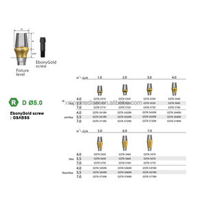 Titanium reto dental Mini Regular Hex <span class=keywords><strong>Abutment</strong></span> Transfer <span class=keywords><strong>Abutment</strong></span> 5 Fit para o produto Osstem Metal - Product Image 4