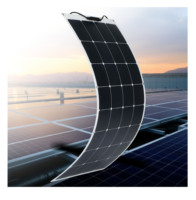 Panneau Solaire Flexible 100W 150W 18V BC Semi BC ETFE à Contact Arrière Portable, Cellule Solaire Haute Performance pour Camping, Sorties et Véhicules Récréatifs