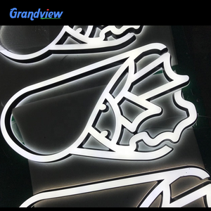 Montaje en pared iluminado nombre diseños de tablero de publicidad tienda signos tienda 3D Led brillante carta Junta - Product Image 2