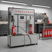 Machine de serrage et de desserrage de vannes d'extincteurs à CO2 avec couple réglable, construction en acier et laiton