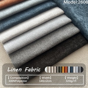 <span class=keywords><strong>Tela</strong></span> de Tapicería de Primera Calidad, Duradera, 100% Poliéster, Ligera, con Aspecto de <span class=keywords><strong>Lino</strong></span>, <span class=keywords><strong>para</strong></span> Sofás y Sillas, Transpirable, Tejido Liso, Decoración del Hogar - Product Image 1