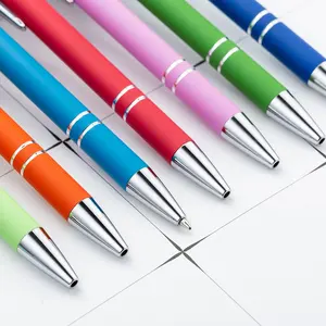 قلم حبر جاف يعمل باللمس مع قلم للهاتف ، شاشة عالمية ، 2 في 1 ، قلم كرة معدني نقطة ، شعار مخصص ، ترويحي ، رائج البيع