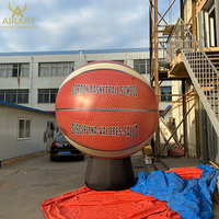 Ballon de basket gonflable géant, ballon de basket gonflable décoratif d'extérieur à vendre