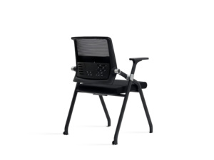 Chaise de bureau moderne confortable en maille pliable et empilable pour les conférences, la formation et les salles de classe avec accoudoirs - Product Image 5