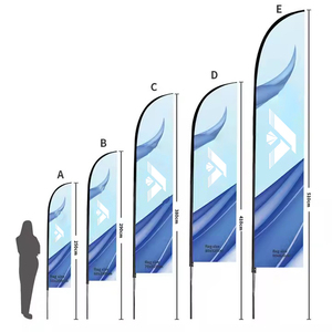 Drapeau personnalisé double face Bannière résistante à la décoloration Sac rempli d'eau <span class=keywords><strong>de</strong></span> haute qualité Drapeau <span class=keywords><strong>de</strong></span> plage promotionnel pour concessionnaire automobile - Product Image 4