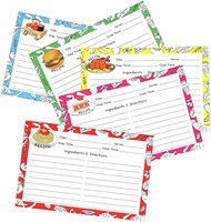 Cartes de recettes de cuisine Double face 4x6, vente en gros d'usine