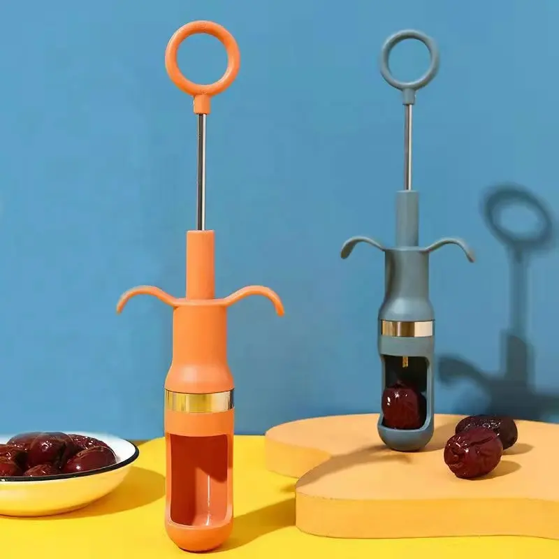 Rote Daten Jujube Pitter Cherry Olive Corer Home Küche Obst kernent ferner Samen Push Out Tool Zubehör