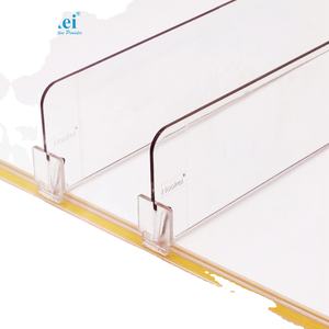 Séparateurs de rangement pour vêtements en plastique acrylique PS transparent en gros, organisateurs de vêtements, séparateurs d'étagères en acrylique pour supermarchés - Product Image 6