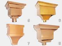 Tête de conducteur en cuivre pur de luxe sur mesure, plusieurs styles de têtes de conducteurs décoratives antiques pour le drainage des toits de villas