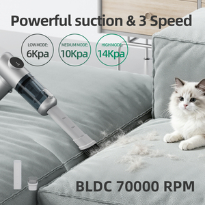 Nueva Aspiradora Inalámbrica Portátil de Mano para Auto y Hogar, 14000kpa de Alta Succión, Bajo Ruido - Product Image 4