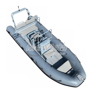 Bateau de haute qualité de conception européenne 19 pieds 5.8m coque rigide en aluminium allemagne PVC bateau de pêche <span class=keywords><strong>gonflable</strong></span> bateau de croisière - Product Image 1