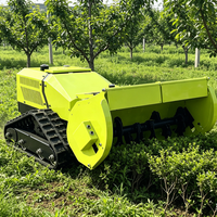 Tondeuse à gazon robotisée entièrement électrique, largeur de coupe 800 mm, télécommande, chenilles