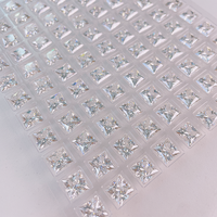 Vente en gros de Moissanite de laboratoire Princess Cut créée 3x3mm-11x11mm D couleur avec jeu de couleur/feu pour la fabrication de bijoux