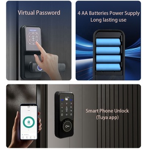 Tuya ứng dụng kiểm soát Wifi chốt cửa Khóa cửa gỗ hợp kim kẽm NFC cơ khí mật khẩu thẻ IC truy cập vân tay truy cập - Product Image 3