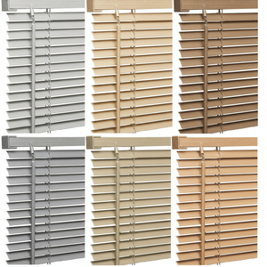 Tende a Rullo <span class=keywords><strong>in</strong></span> Finto <span class=keywords><strong>Legno</strong></span> Senza Fili, Design Moderno Orizzontale, Oscuranti e Facili da Pulire - Product Image 1