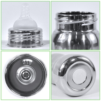 Pailles de qualité alimentaire, sans BPA, pour biberons de 240 ml (8 oz) pour bébés et nourrissons, en acier inoxydable 304/316