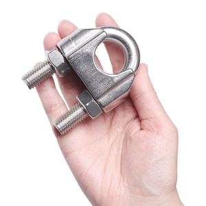 Bán buôn M2-M50 thép không gỉ din741 Cáp kẹp 304 316 mạ kẽm Wire Rope Clip Metric Hệ thống đo lường - Product Image 4