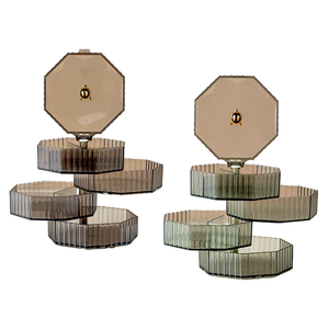 360 Вращающийся Пластиковый Органайзер для ювелирных изделий - Product Image 5