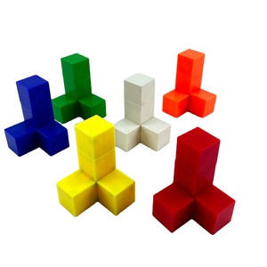 Solid Plastic Cubes <strong>Puzzle</strong> Building <strong>Block</strong> <strong>Set</strong> Magnetic <strong>Blocks</strong> for Creative Play - Product Image 2