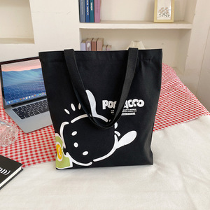 <span class=keywords><strong>Venta</strong></span> caliente Sanlio <span class=keywords><strong>Pacha</strong></span> Dog Bolso de hombro de gran capacidad para mujer Vintage Shopping Canvas Tote - Product Image 2