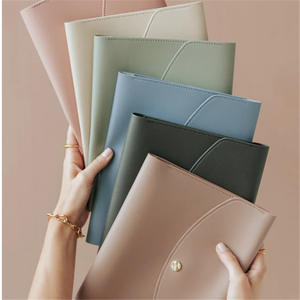 YY personnalisé A5 journal bloc-notes couverture de cahier petit étui à passeport Compact en cuir PU reprendre portefeuille dossier pour cadeaux - Product Image 4