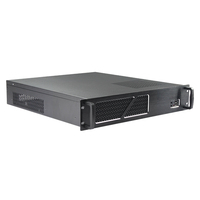 Boîtier PC MicroATX DIY Nouvelle conception 2U Rackmount avec 3 baies internes pour disques durs 3,5\" Boîtier de serveur GPU Boîtier PC court avec ventilateur