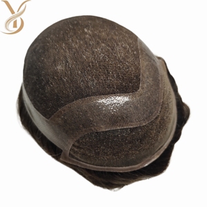 Parrucchino per <span class=keywords><strong>Uomo</strong></span> in <span class=keywords><strong>Capelli</strong></span> Umani Indiani Remy HD 8x10 Pollici, Sostituzione <span class=keywords><strong>Capelli</strong></span> Naturale Marrone Scuro - Product Image 4