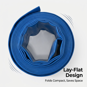 Tuyau d'irrigation plat en PVC sur mesure, haute pression, anti-UV, flexible, compatible OEM pour l'irrigation <span class=keywords><strong>agricole</strong></span> - Product Image 1