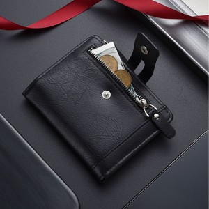 Portefeuille décontracté pour homme <span class=keywords><strong>en</strong></span> <span class=keywords><strong>cuir</strong></span> PU avec fermeture éclair, porte-cartes, grande capacité, poche à monnaie multi-emplacements - Product Image 4