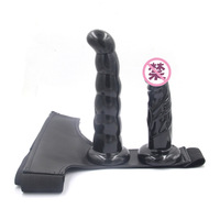Double Godemichet avec Sangle Amovible pour Couples de Femmes