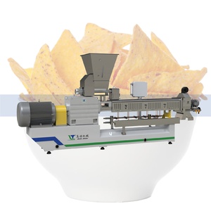 Extrusora de Alimentos de Doble Tornillo para Airear/Inflar, Extrusora de Alimentos para Hacer Bocadillos de Maíz Inflado, Chips de Maíz - Product Image 1