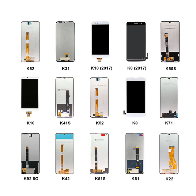 Screen Replacement Lcds for LG K8 K10 K20 K22 K30 K31 K41S K42 K51S K52 K61 K62 K71 K92 5G Touch Display Digitizer Assembly
