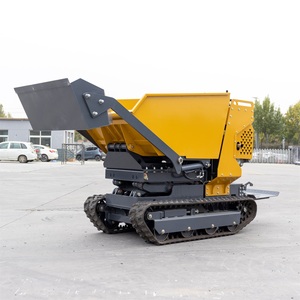 Hot Selling Easy Operated PLC Controlled Gasoline Powered Mini for Crawler <b>Tracked</b> Hydraulic Dumper with <b>Pump</b> Factory Price - Product Image 3