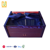 Boîte Cadeau Transparente à Double Tiroir Tendance avec Ruban, Vente en Gros Directe Usine, En Stock