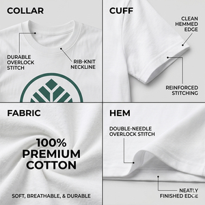 <span class=keywords><strong>Camiseta</strong></span> Premium de 180 g/m², 100 % Algodón, Corte Regular para Hombre, Suave y Transpirable, con Estampado Gráfico, Informal, de Manga Corta, Blanca - Product Image 3