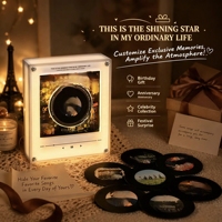 Aimant de réfrigérateur rotatif NFC Millantech Player avec photo personnalisée, couverture d'album Kpop Idol, cadeau aimant de réfrigérateur