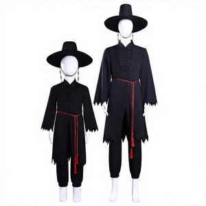 Costume de Cosplay Mystérieux pour Hommes Demon Boy Group <span class=keywords><strong>Shaga</strong></span>, Style K-Pop Chasseur de Démons, Kit Adulte en Polyester avec Pantalon - Product Image 1