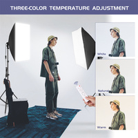 Kit de Studio Photo Professionnel avec Boîte à Lumière 50x70CM et Éclairage