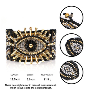 Pulsera hecha a mano de ojos malvados, pulsera de cuentas de semillas Miyuki, 2020 - Product Image 6