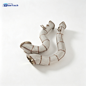 Tubería de escape de acero inoxidable 304 de alta calidad para BMW 335i 135i N54 3.0T Twin Turbo de alto flujo, ajuste directo con escudo térmico - Product Image 6