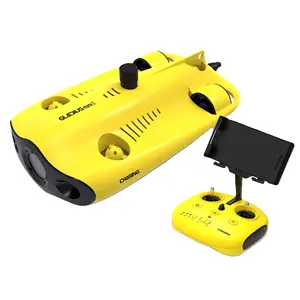 遥控和应用遥控4K超高清水下摄像机，用于实时查看格拉底迷你水下无人机