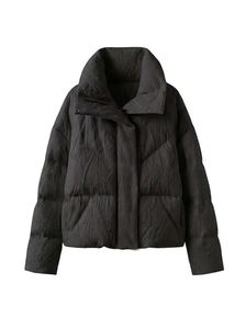 Veste d'hiver matelassée réversible à capuche avec doublure en cachemire, imperméable et coupe-vent - Product Image 2