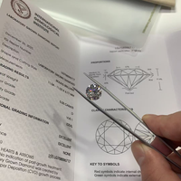 Diamante Cultivado en Laboratorio CVD, Corte Brillante Redondo Excelente, Color D, Claridad VVS1, 1CT 2CT 3CT 4CT 5CT, Blanco, Certificado IGI, para Joyería