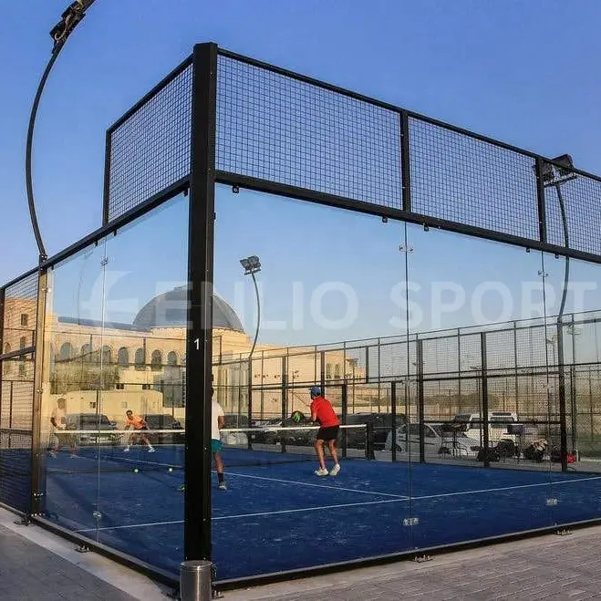 Enlio dự án mái chèo sân tennis thể thao ngoài trời trong nhà cancha de padel padel Tòa Án với cỏ nhân tạo tổng hợp Turf