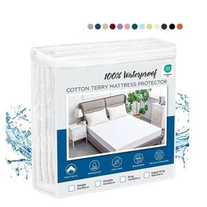 Personalizado transpirable silencioso equipado con Funda de colchón de bolsillo profundo 100% impermeable lavable protector de colchón - Product Image 1