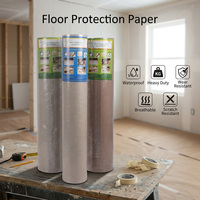 Papier de protection de sol robuste, anti-rayures, imperméable, papier de protection de sol temporaire pour chantier de construction et de rénovation