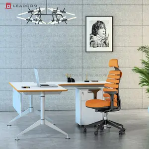 LEADCOM LS-4-18BTML mobili da ufficio Computer scrivania da tavolo da sala formazione Workstation Executive metallo MDF acciaio laminato a freddo