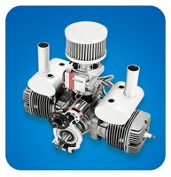 Moteur à essence à deux temps à double cylindre GTT70EFI 70cc avec démarrage électrique pour avion modèle réduit fabriqué en Chine