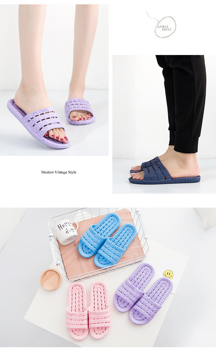Summer Sandals Bathroom Bath Non-slip Memory Foam Slippers Water Leaking Women House Slippers